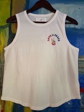 Sol Angeles x Anthropologie "Love & Peace" Graphic Tank  medium